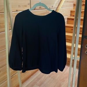 Puff sleeve cotton top